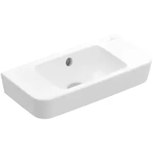 Villeroy & Boch, Lavabo, V&B lave-mains O.NOVO COMPACT 500x250mm o HL avec PLC blanc (250 mm, 500 mm)