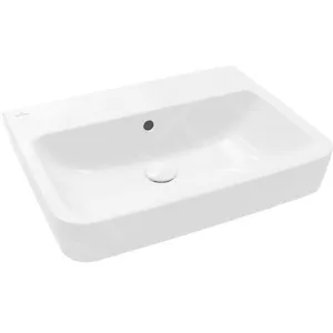 Villeroy & Boch, Lavabo, V&B lavabo à poser O.NOVO 60x46cm sans HL avec PLC blanc (460 mm, 600 mm)