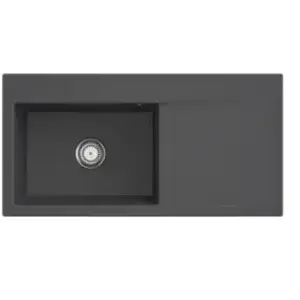 Villeroy & Boch Subway Style 60 - Keramische spoelbak 100x51 cm, CeramicPlus, grafiet 336201i4 pas cher