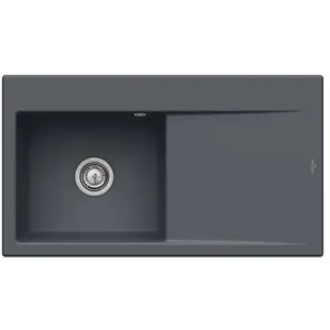 Villeroy & Boch, Évier, V&B Evier SUBWAY STYLE 50 900x510mm Be li manette graphite (Evier encastré, 51 cm, 90 cm)