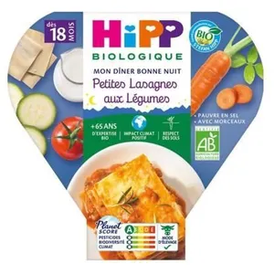 Plat bébé lasagne aux légumes 18 mois Hippbio - 260g pas cher