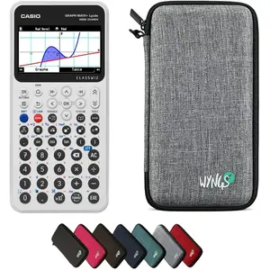 Casio Graph Math+ avec Housse de Protection WYNGS incluse Gris Clair -... pas cher
