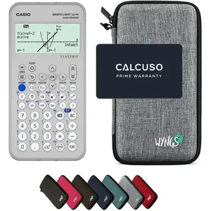 Calculatrice Casio Graph Light avec Housse de Protection WYNGS incluse...
