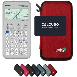 Casio Graph Light avec Housse de Protection WYNGS incluse Rouge - Calc...