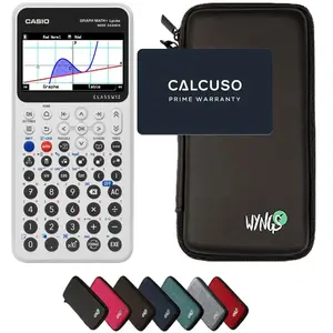 Casio Graph Math+ avec Housse de Protection WYNGS incluse Noir - Calcu... pas cher