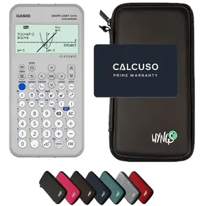Casio Graph Light avec Housse de Protection WYNGS incluse Noir - Calcu...