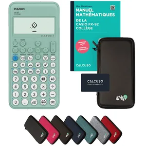 Calculatrice Casio fx-92 Collège avec housse de protection Noir et man... pas cher
