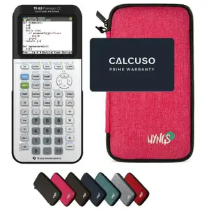 Calculatrice TI-83 Premium CE Edition Python avec Housse de Protection...