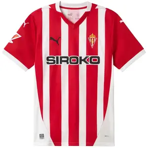 Puma T-shirt à Manches Courtes Sporting Gijón 24/25 S Home pas cher