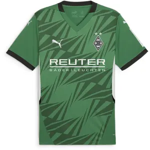 Puma, Hommes, T-shirt de sport, BMG Away Jersey Replica avec sponsor (XL), Vert, XL