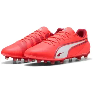 Puma, Unisexe, Chaussures de football, King Match Fg/Ag (40.5), Rouge pas cher