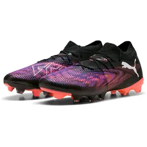 PUMA FUTURE 8 MATCH FG/AG Unisex Sportschoenen - PUMA Black-PUMA White-Glowing Red pas cher