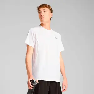 Puma, Hommes, T-shirt de sport, M Tee Run Velocity (Poly) (XXL), Blanc, XXL