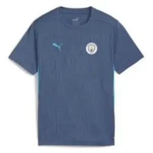 PUMA Manchester City Trainingsshirt 2024-2025 Kids grijs blauw pas cher