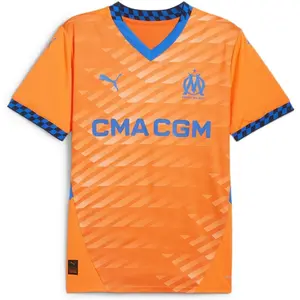 Puma Troisième Maillot Olympique de Marseille 2024/25 Homme - Orange, Orange XS pas cher