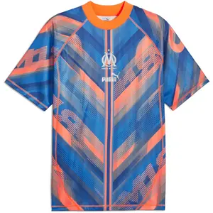 Puma, Unisexe, T-shirt de sport, OM ftblStatement Rétro Jersey (M), Orange, M