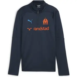 Puma Haut d'entraînement Olympique de Marseille 1/4 Zip Junior - Blue, Blue 9-10Y pas cher
