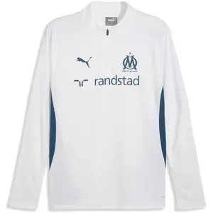 PUMA Haut Zippé Olympique Marseille Homme - White, White MVendu parcdiscount