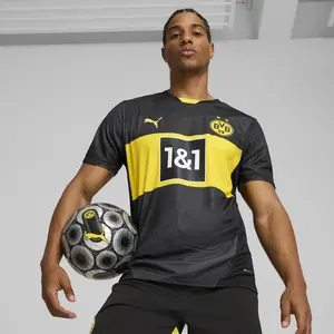 Puma, Hommes, Maillot de football, BVB Away Jersey Replica (3XL), Noir, 3XL pas cher