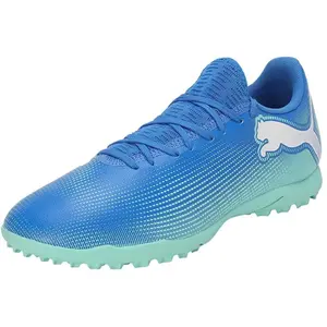 PUMA Chaussures de football Future 7 Play Tt unisexes, Hyperlink Bleu Menthe PUMA Blanc, 47 EU pas cher
