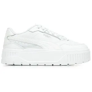 PUMA Baskets Karmen II Idol pour femme, blanc et argent, 36 EU, Puma White Puma White Puma Silver, 36 EU