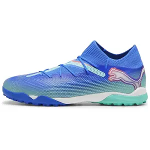 PUMA Chaussures de football Future 7 Pro Cage unisexes, Bluemazing PUMA Blanc Menthe poivrée électrique, 46.5 EU pas cher