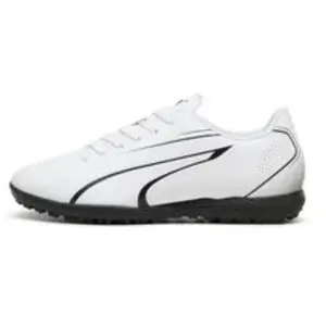 Puma Vitoria TT (Astro Turf) Football Boots - White/Black - 8. pas cher