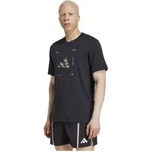 Adidas T-shirt à Manches Courtes Climacool Camo Logo Graphic
