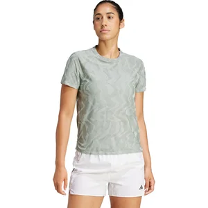 adidas Performance Ultimate Running Engineered T-shirt CLIMACOOL+ - Dames - Groen- 2XL