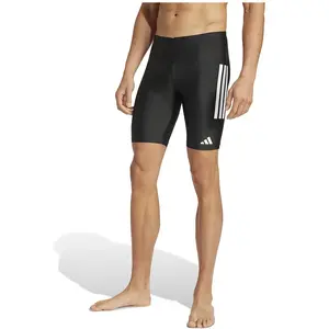 adidas Performance 3-Stripes Zwembroek 8-inch - Heren - Zwart- L pas cher