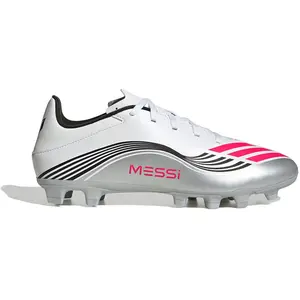 adidas F50 Messi Club FG - White, White 42 2/3 pas cher
