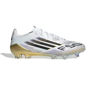 adidas Chaussure F50 Elite Terrain souple - Blanc, Blanc 46 pas cher