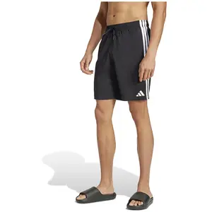 Comparateur de prix : adidas Short de bain 3 bandes 20,3 cm - Black / White, Black / White XS