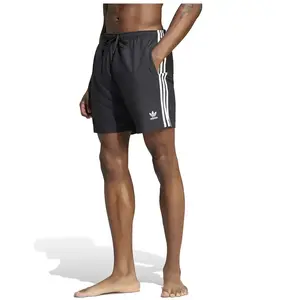 adidas Originals Short de bain 8" Adicolor 3-Stripes - Noir, Noir XS pas cher