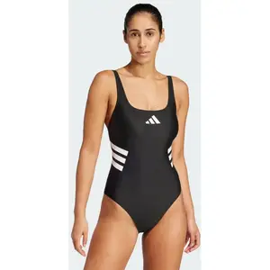 adidas Sportswear 3-Stripes U-Back Badpak - Dames - Zwart- 44 pas cher
