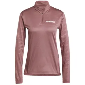 Adidas T-shirt à Manches Longues Avec Demi-zip Terrex Multi pas cher