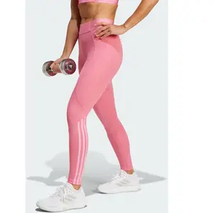 adidas Legging long Hyperglam - Pink Fusion / Bliss Pink, Pink Fusion / Bliss Pink L pas cher
