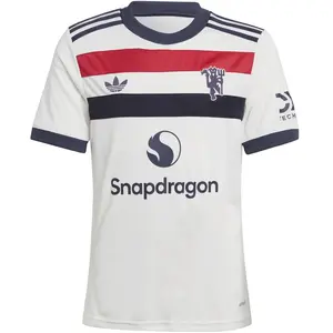 Adidas T-shirt Manches Courtes Junior Manchester United 24/25 3 Stripes pas cher