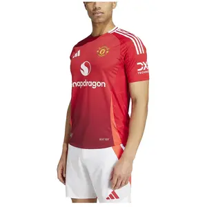 Adidas T-shirt à Manches Courtes Domicile Manchester United 24/25 Authentic