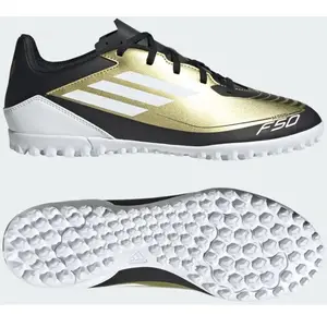 adidas F50 Club Messi TF Homme - Beige, Beige 45 1/3 pas cher