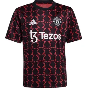 Manchester United Maillot Prématch Rouge/Noir Junior Adidas 24/25Vendu parcdiscount
