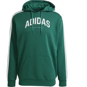 adidas, Hommes, Pull-over, Sweat à capuche collège, Vert, (XL) pas cher