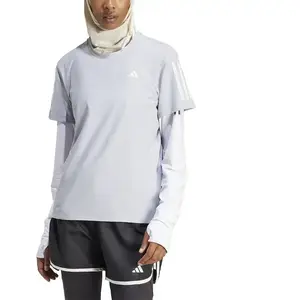 Comparateur de prix : adidas Performance Own The Run T-Shirt - Dames - Grijs- S