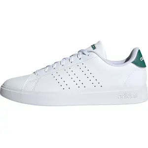 adidas Homme ADVANTAGE 2.0 SHOES, Cloud White/Core Black/Green, 44 EU pas cher