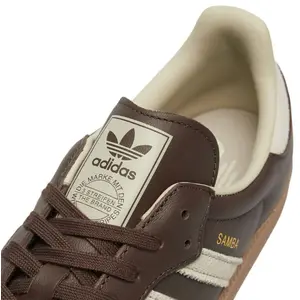 Chaussures - ADIDAS - Samba Og - Marron foncé - Cuir - Lacets pas cher