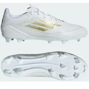 adidas Chaussure F50 League terrain souple / multi-surfaces - Blanc, Blanc 46 pas cher