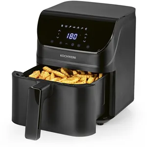 Rachs KOCHWERK Friteuse numérique à air chaud, 4 l, avec écran tactile, pour cuire, griller ou cuire sans huile, fonction rappel de retournement, nettoyage facile, 1400 W pas cher