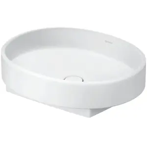 Duravit, Lavabo, Balcoon vasque à poser, polie, sans trou pour robinet, 550x450mm, Ovale, 241055AC79, 241055AC79 (450 mm, 550 mm) pas cher