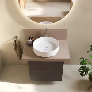 Duravit, Lavabo, Balcoon vasque à poser, polie, sans trou pour robinet, diamètre 450mm, ronde, 240945AA79, 240945AA79 (450 mm) pas cher