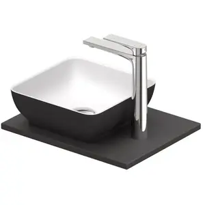 Duravit, Lavabo, Set lavabo Sivida, carré, 300x300mm, incl. console 410x330mm (300 mm, 300 mm)